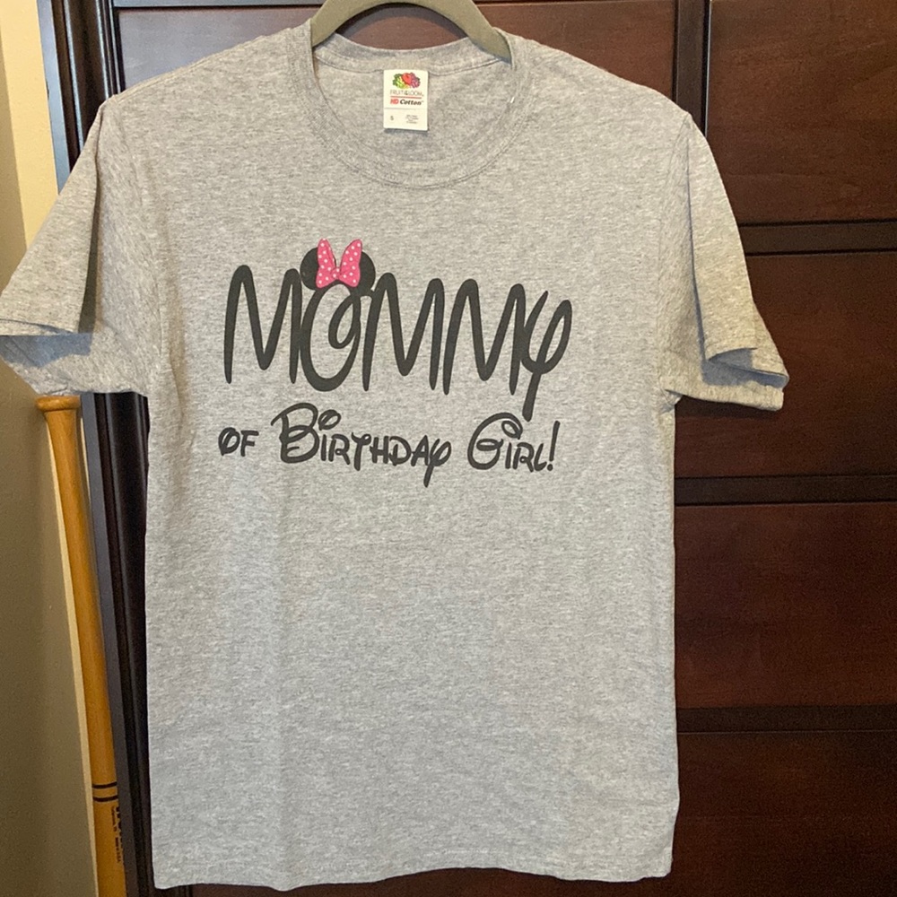 Mommy of Birthday Girl Minnie Mouse T-shirt